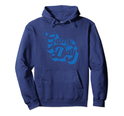 Game Day Blue Sports Soccer Hoodie - Fun Novelty Design for Adults - T-Shirt, Sweatshirt, Hoodie