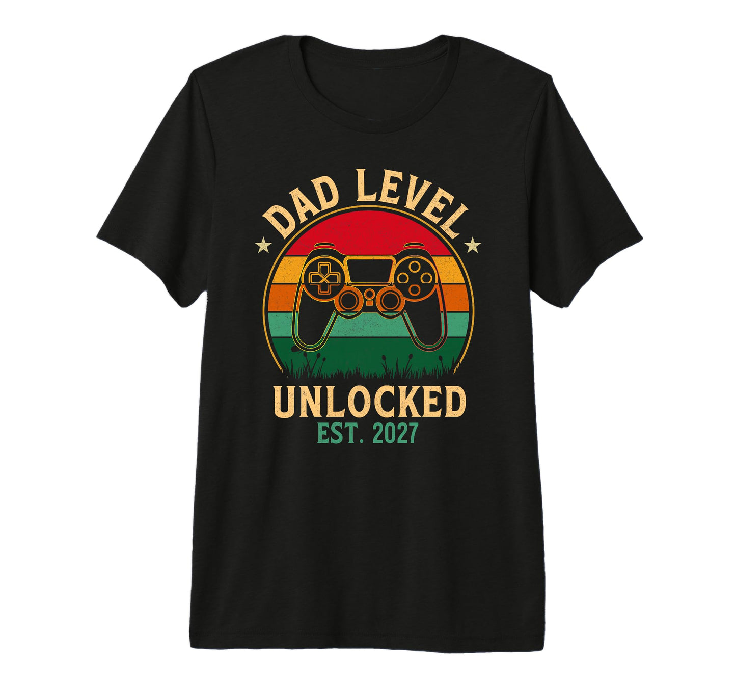 Mens Dad Level Unlocked Est 2027 T-Shirt - Streetwear Style for Adults - T-Shirt, Sweatshirt, Hoodie
