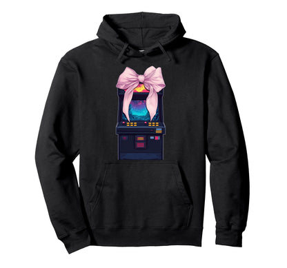 Coquette Bow Arcade Gaming Gamer Hoodie - Streetwear Style Men Women - T-Shirt, Sweatshirt, Hoodie