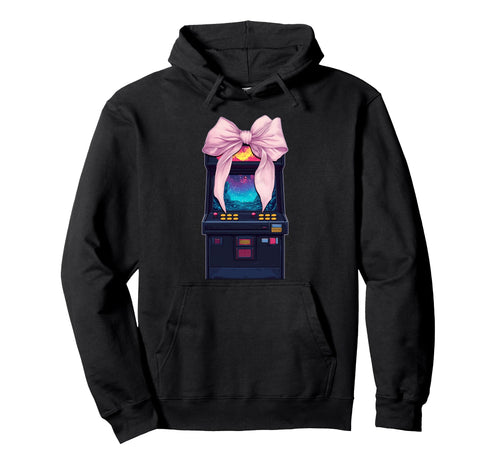Coquette Bow Arcade Gaming Gamer Hoodie - Streetwear Style Men Women - T-Shirt, Sweatshirt, Hoodie