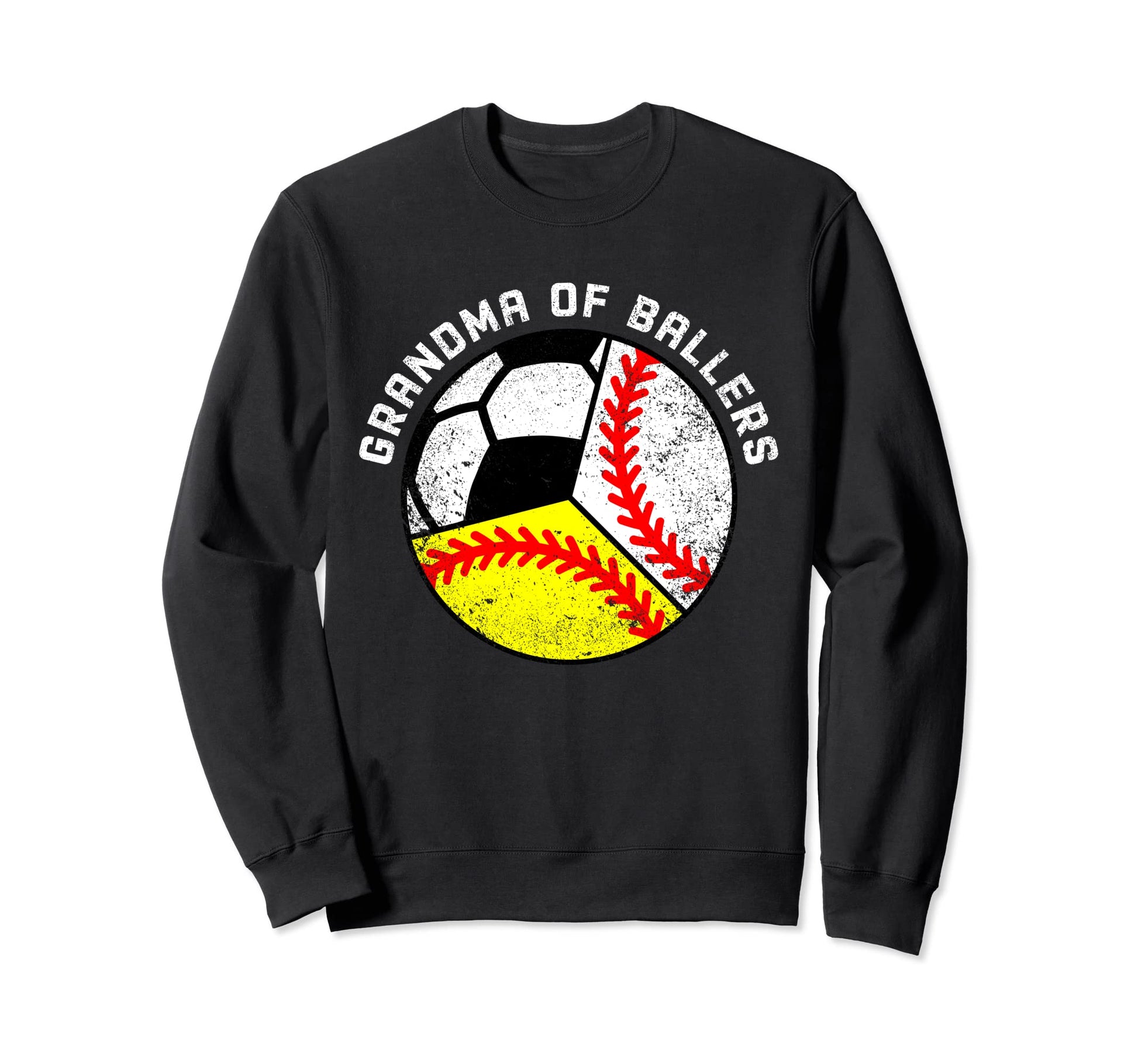 Grandma Ballers Funny Baseball Sweatshirt - Casual Everyday Wear Men Women - T-Shirt, Sweatshirt, Hoodie