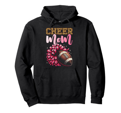 Mom Both Football Cheer Mom Hoodie - Aesthetic Graphic for Adults - T-Shirt, Sweatshirt, Hoodie