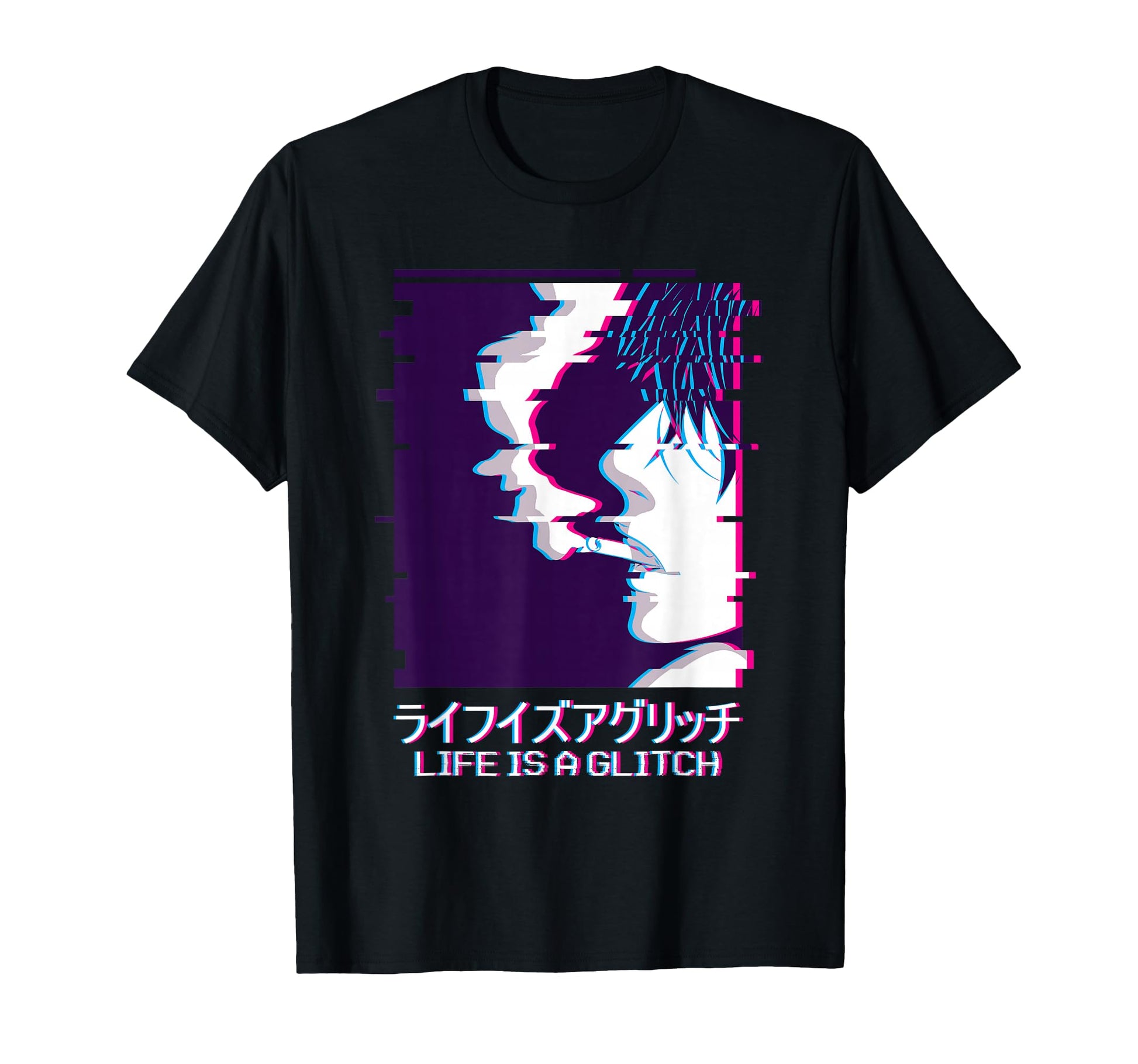 Life Is Glitch Lofi Vaporwave Aesthetic T-Shirt - Graphic Print Men Women - T-Shirt, Sweatshirt, Hoodie
