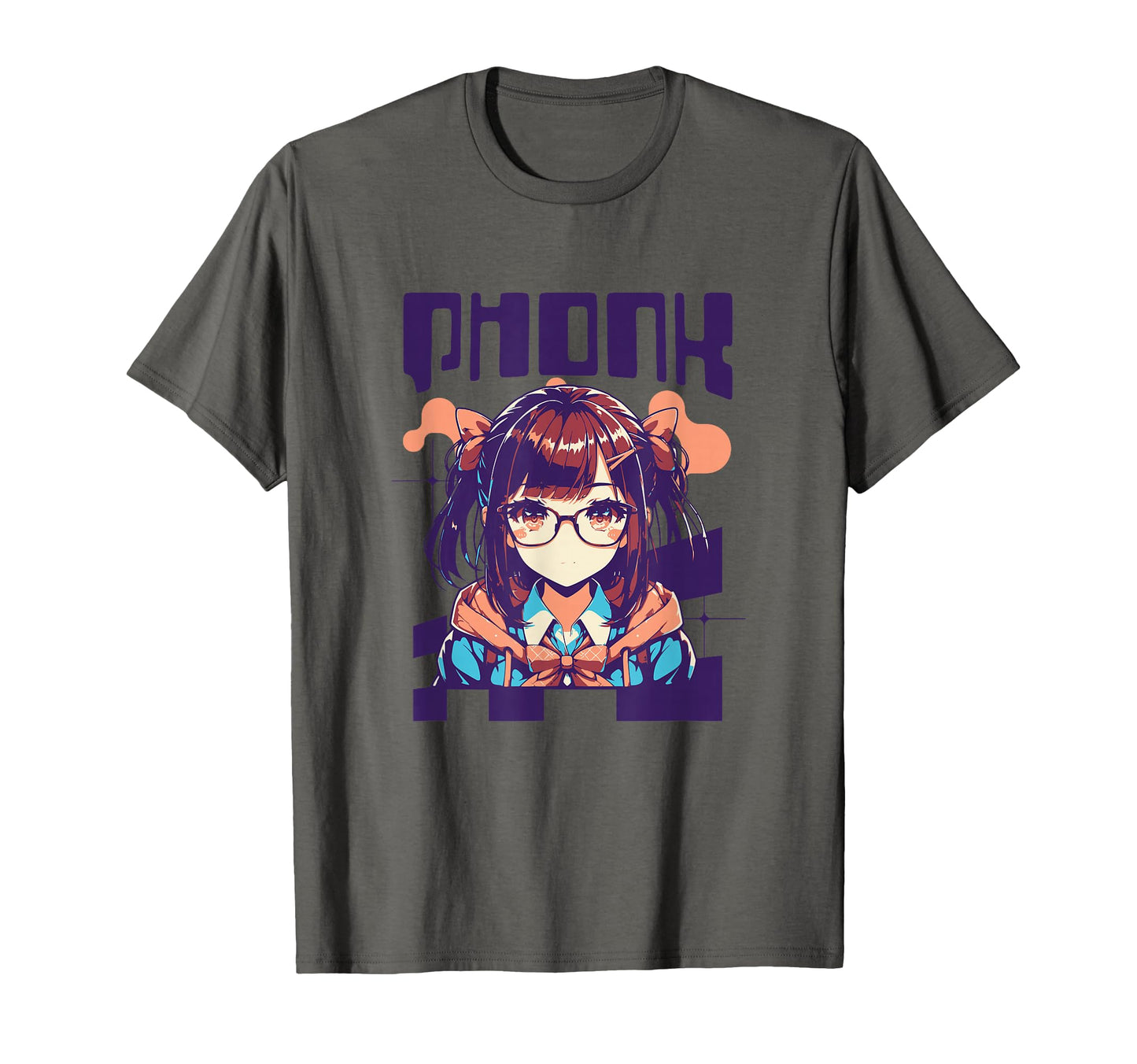 Phonk Music Anime Aesthetic Vaporwave T-Shirt - Minimalist Print for Adults - T-Shirt, Sweatshirt, Hoodie
