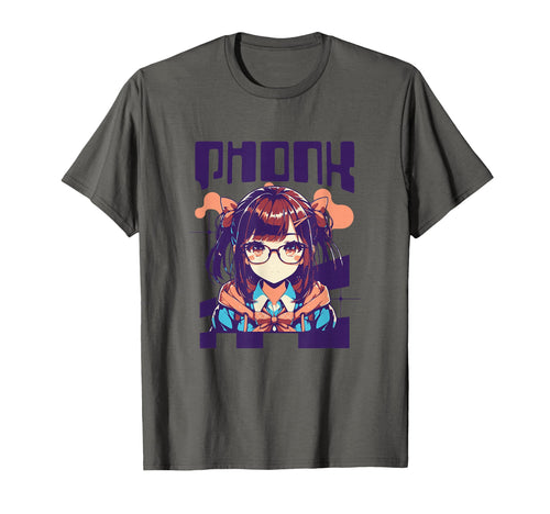 Phonk Music Anime Aesthetic Vaporwave T-Shirt - Minimalist Print for Adults - T-Shirt, Sweatshirt, Hoodie