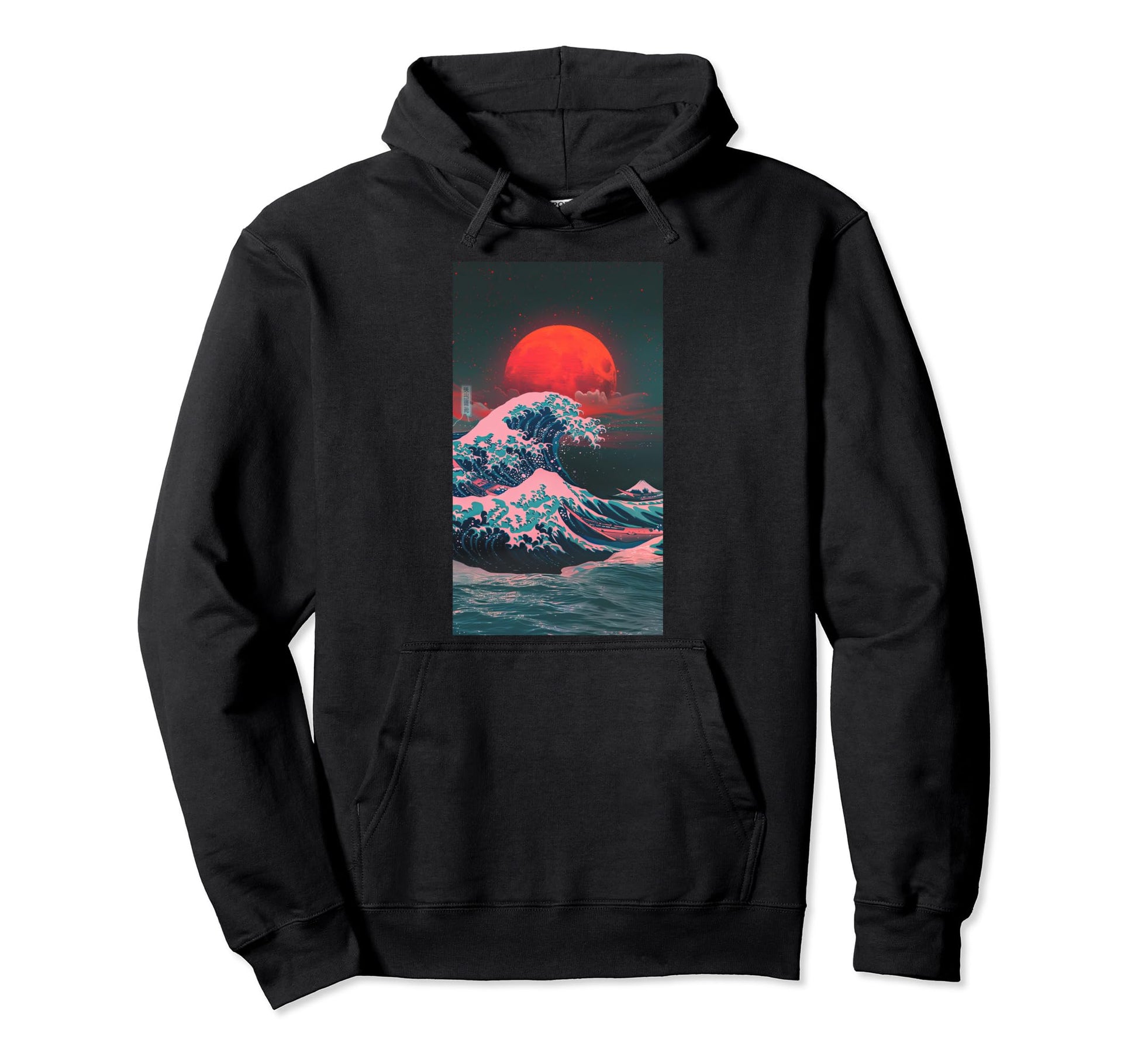 Great Wave Kanagawa Wave Japanese Hoodie - Trendy Graphic for Adults - T-Shirt, Sweatshirt, Hoodie