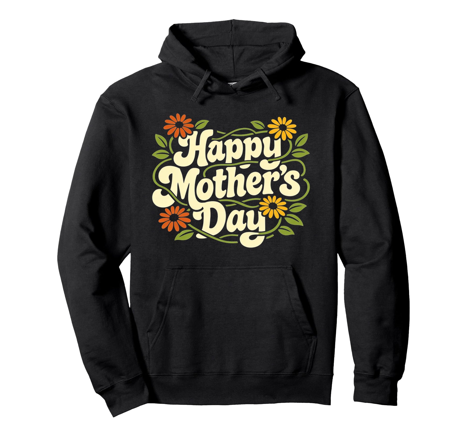 Happy Mothers Day Groovy 70S Mom Hoodie - Trendy Graphic Unisex - T-Shirt, Sweatshirt, Hoodie