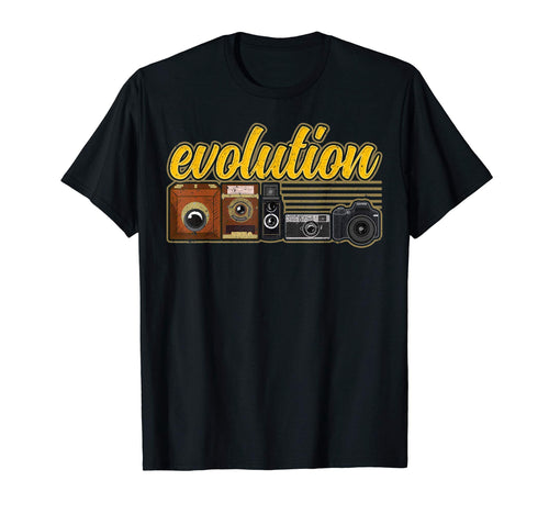 Funny Evolution Camera Photography T-Shirt - Unique Graphic for Adults - T-Shirt, Sweatshirt, Hoodie