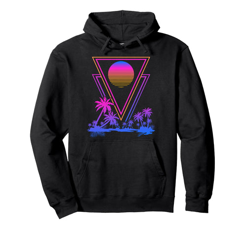 Synthwave Aesthetic 1980S Palm Trees 90S Hoodie - Graphic Print Unisex - T-Shirt, Sweatshirt, Hoodie