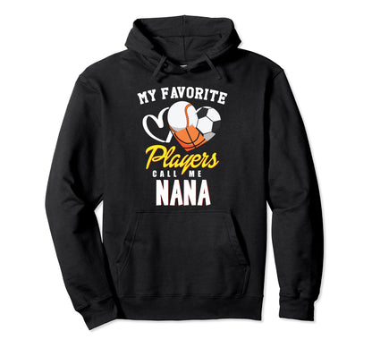 My Favorite Players Baseball Soccer Hoodie - Trendy Graphic Unisex - T-Shirt, Sweatshirt, Hoodie