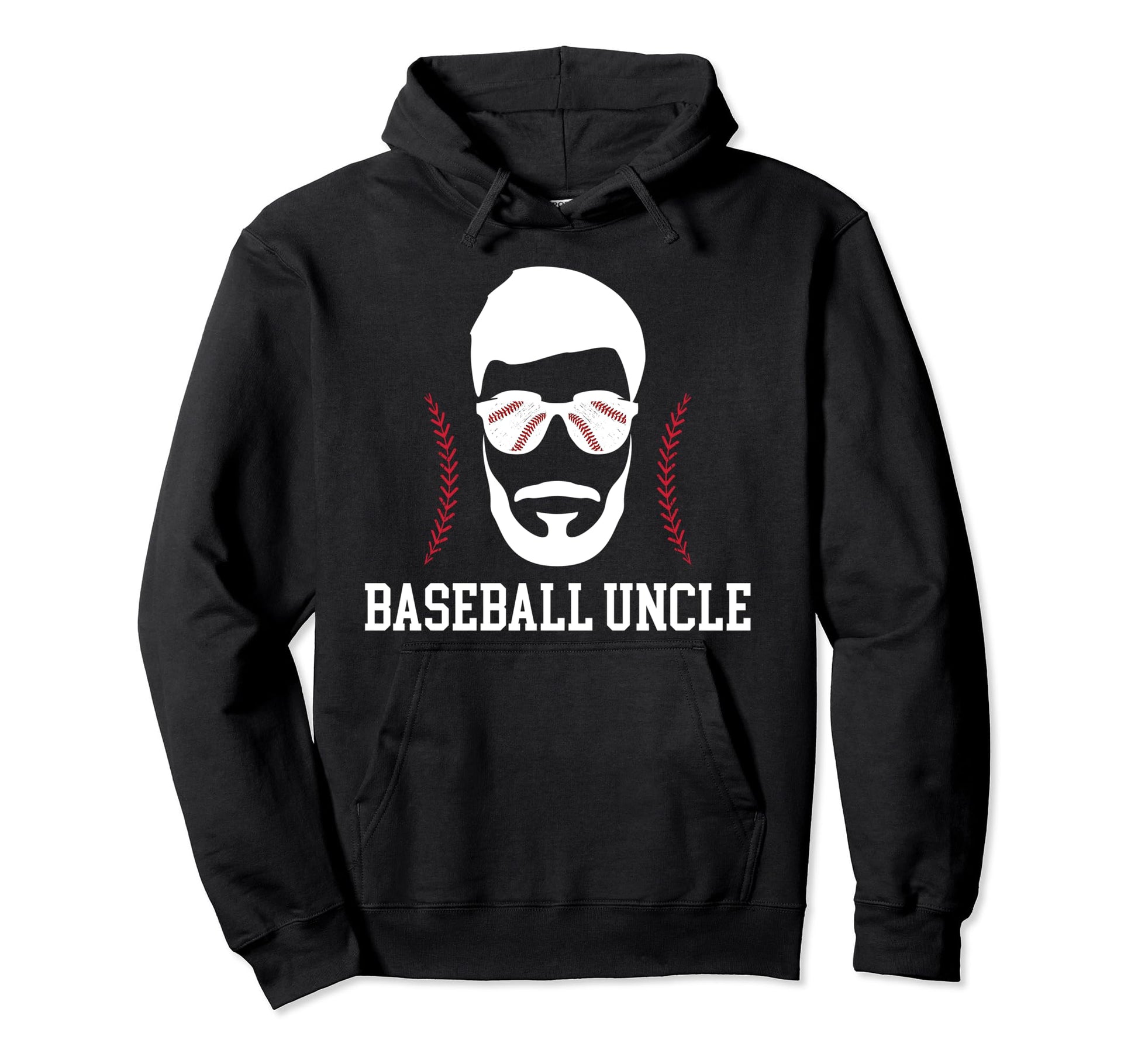 Baseball Uncle Beard Uncle Baseball Hoodie - Casual Everyday Wear Unisex - T-Shirt, Sweatshirt, Hoodie
