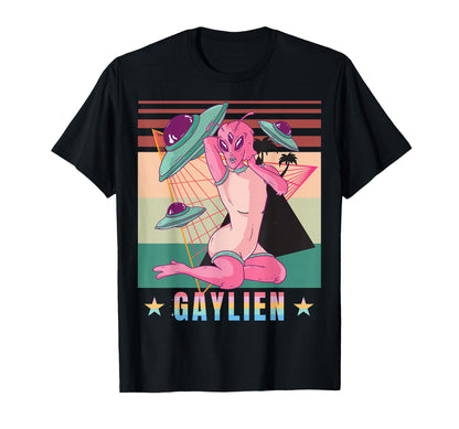 Gay Gaylien Alien Lgbtq Queer Trans T-Shirt - Aesthetic Graphic for Adults - T-Shirt, Sweatshirt, Hoodie