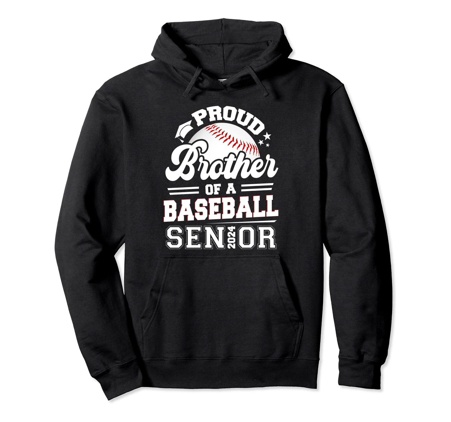 Proud Brother 2024 Senior Graduate Hoodie - Streetwear Style Unisex - T-Shirt, Sweatshirt, Hoodie