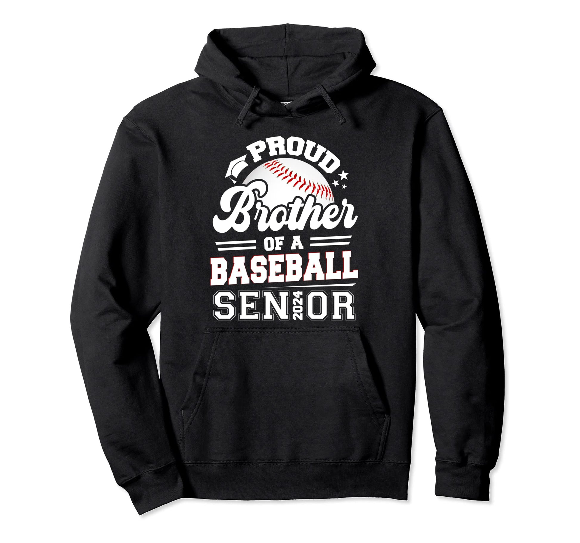 Proud Brother 2024 Senior Graduate Hoodie - Streetwear Style Unisex - T-Shirt, Sweatshirt, Hoodie