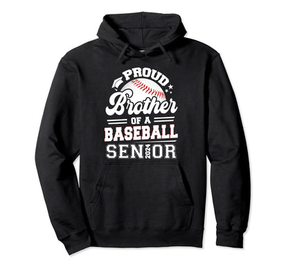 Proud Brother 2024 Senior Graduate Hoodie - Streetwear Style Unisex - T-Shirt, Sweatshirt, Hoodie