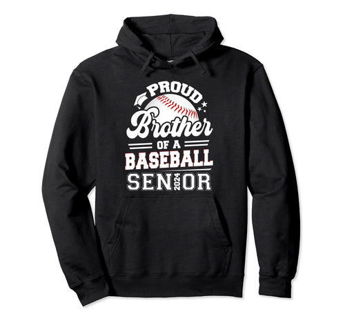 Proud Brother 2024 Senior Graduate Hoodie - Streetwear Style Unisex - T-Shirt, Sweatshirt, Hoodie