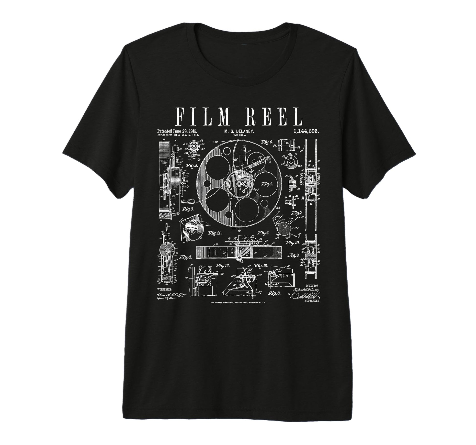 Cinematography Movie Film Reel Camera T-Shirt - Streetwear Style Unisex - T-Shirt, Sweatshirt, Hoodie