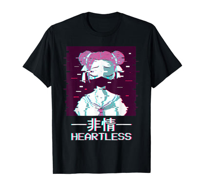 Geisha Anime Sad Vaporwave Aesthetic T-Shirt - Custom Art Print Unisex - T-Shirt, Sweatshirt, Hoodie