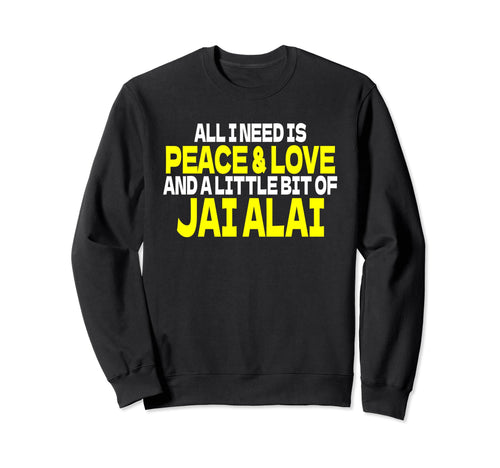 Jaialai Spruch Cesta Punta Outfit Sweatshirt - Trendy Graphic for Adults - T-Shirt, Sweatshirt, Hoodie