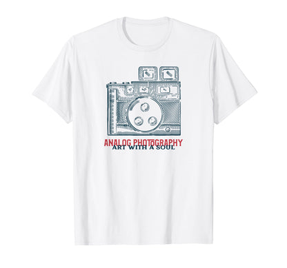 Analog Photography Art Soul Camera T-Shirt - Aesthetic Graphic Men Women - T-Shirt, Sweatshirt, Hoodie