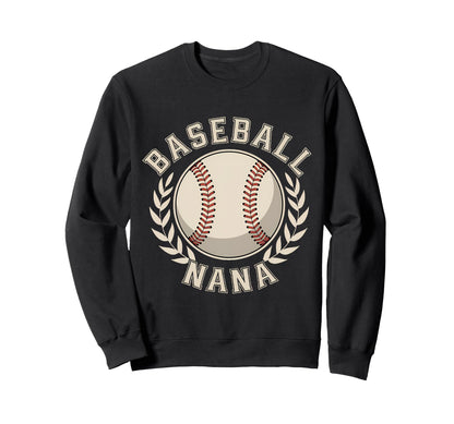 Baseball Nana Proud Grandma Sweatshirt - Minimalist Print Men Women - T-Shirt, Sweatshirt, Hoodie