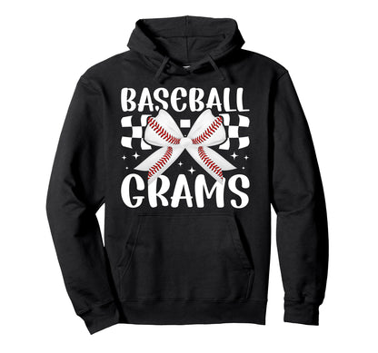 Baseball Grams Coquette Grams Baseball Hoodie - Novelty Apparel for Adults - T-Shirt, Sweatshirt, Hoodie