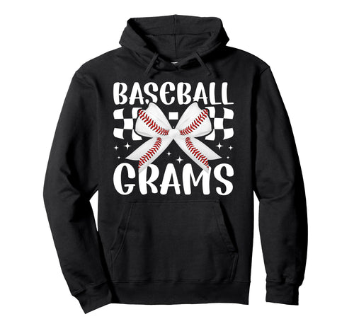 Baseball Grams Coquette Grams Baseball Hoodie - Novelty Apparel for Adults - T-Shirt, Sweatshirt, Hoodie
