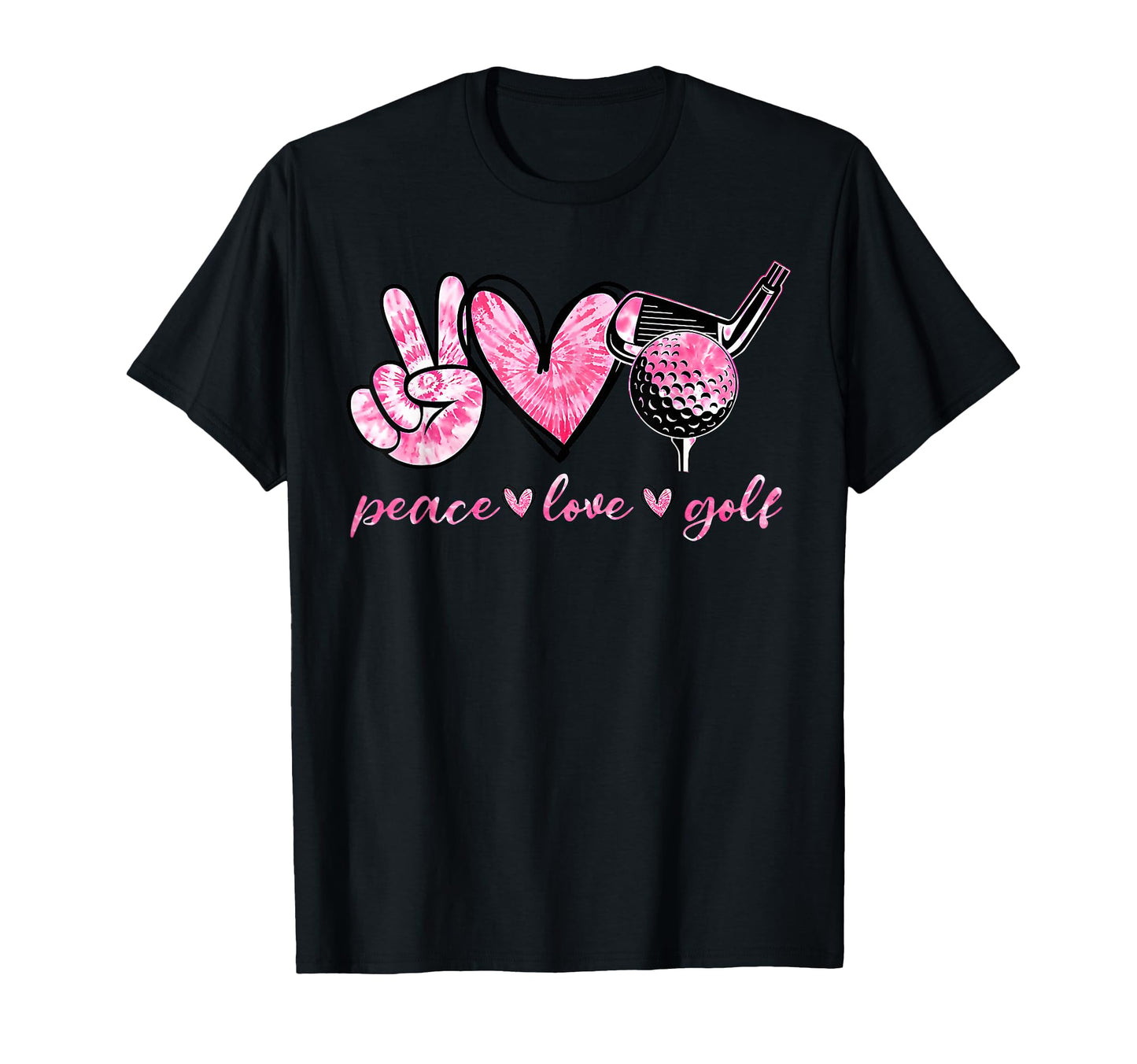 Funny Peace Love Golf Player Sport T-Shirt - Aesthetic Graphic for Adults - T-Shirt, Sweatshirt, Hoodie
