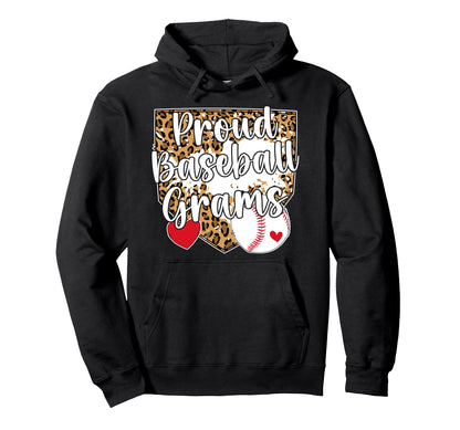 Proud Baseball Grams Baseball Player Hoodie - Novelty Apparel for Adults - T-Shirt, Sweatshirt, Hoodie