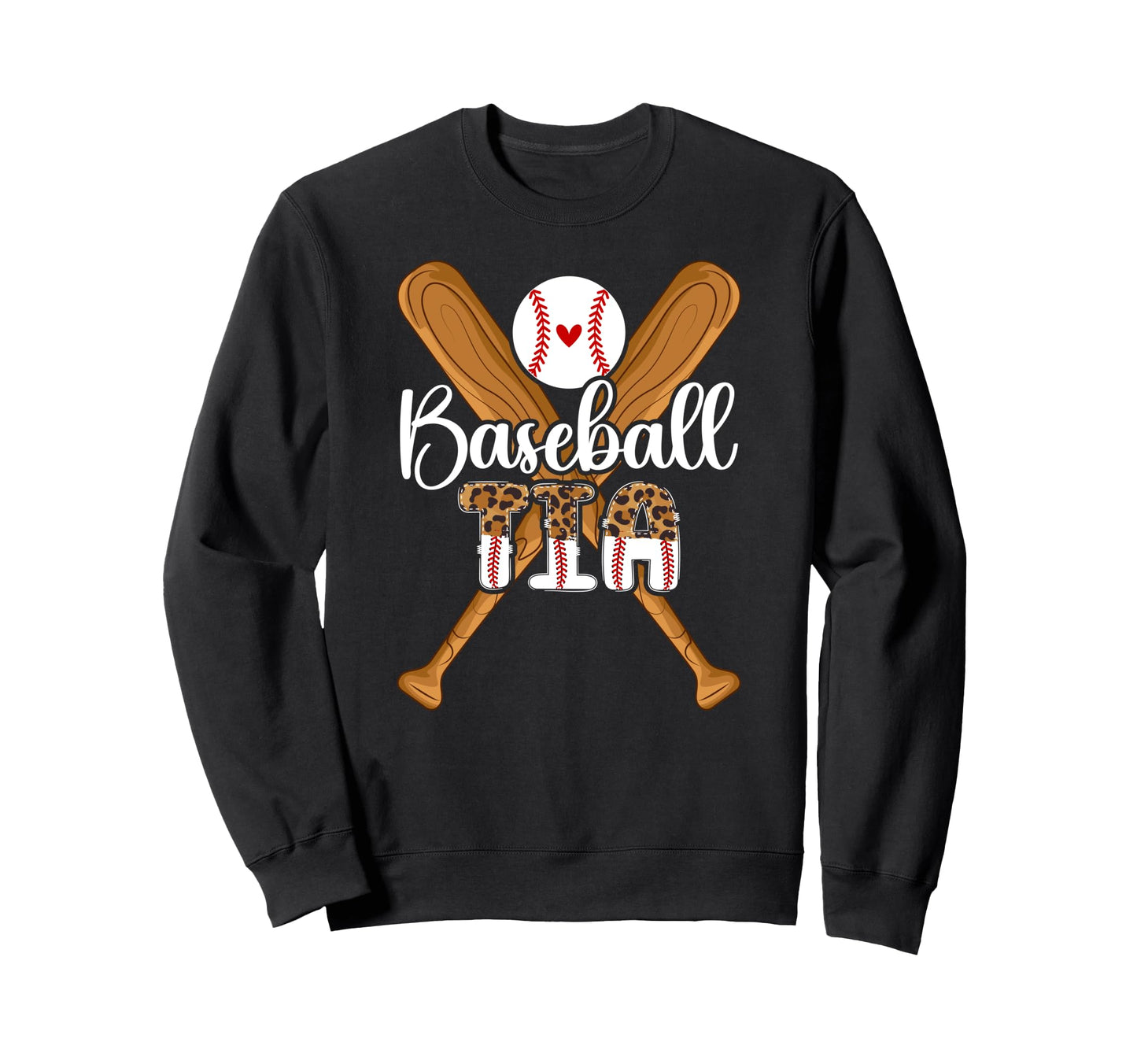 Baseball Tia Leopard Tia Baseball Sweatshirt - Streetwear Style Men Women - T-Shirt, Sweatshirt, Hoodie