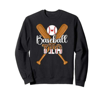 Baseball Tia Leopard Tia Baseball Sweatshirt - Streetwear Style Men Women - T-Shirt, Sweatshirt, Hoodie