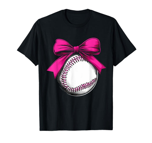 Baseball Coquette Bow Baseball Mom T-Shirt - Streetwear Style Men Women - T-Shirt, Sweatshirt, Hoodie
