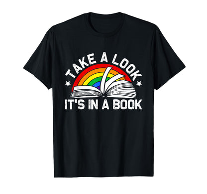 Take Its Book Reading Rainbow T-Shirt - Custom Art Print for Adults - T-Shirt, Sweatshirt, Hoodie