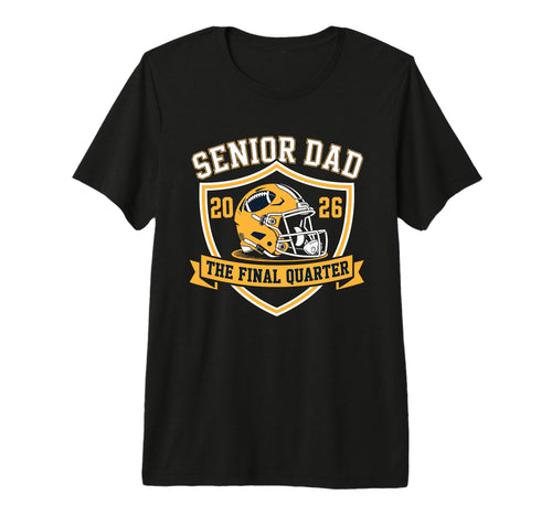 Mens Senior Football Dad Father Final T-Shirt - Custom Art Print Men Women - T-Shirt, Sweatshirt, Hoodie