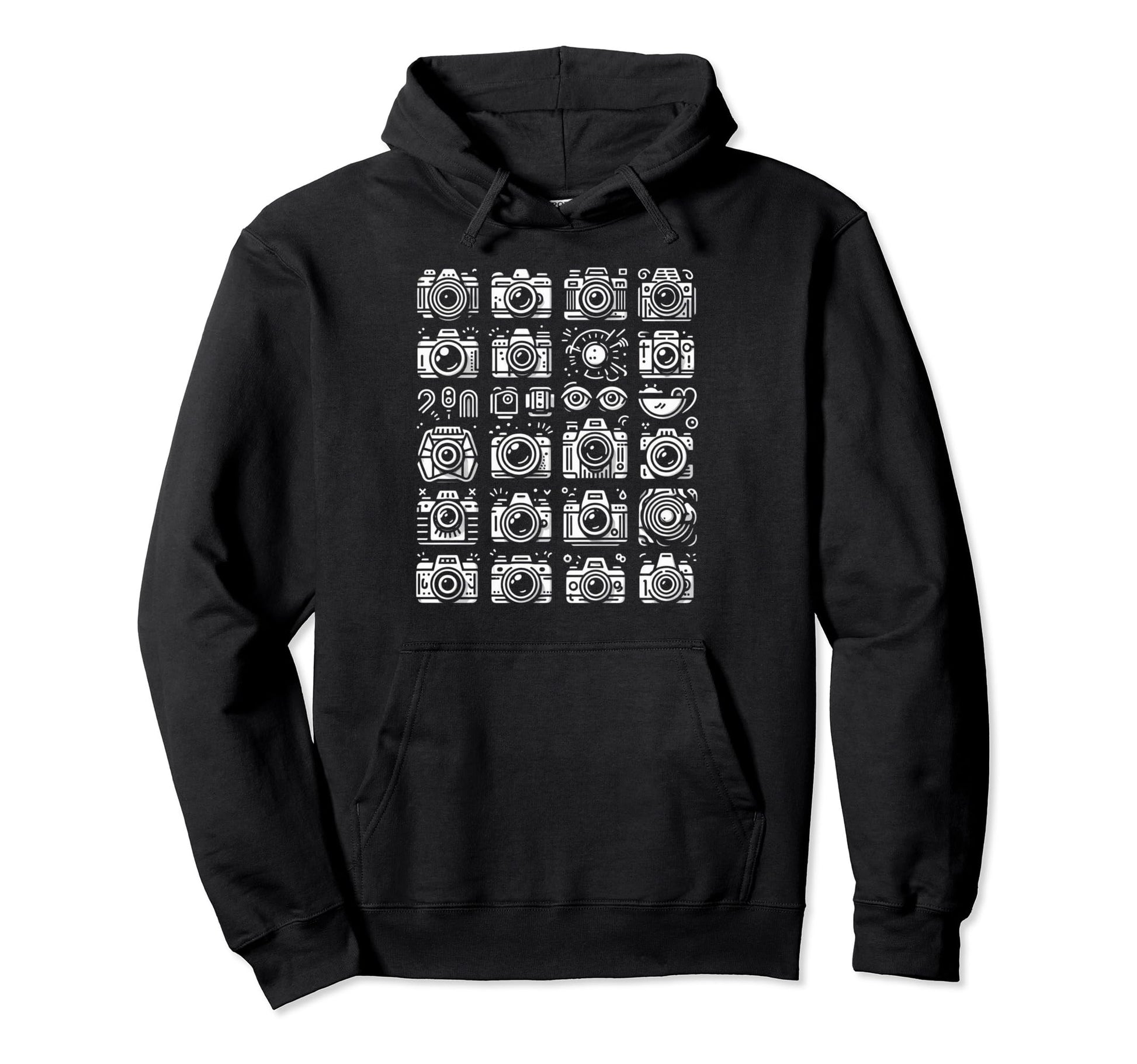 Funny Camera Hoodie - Graphic Print Unisex - T-Shirt, Sweatshirt, Hoodie