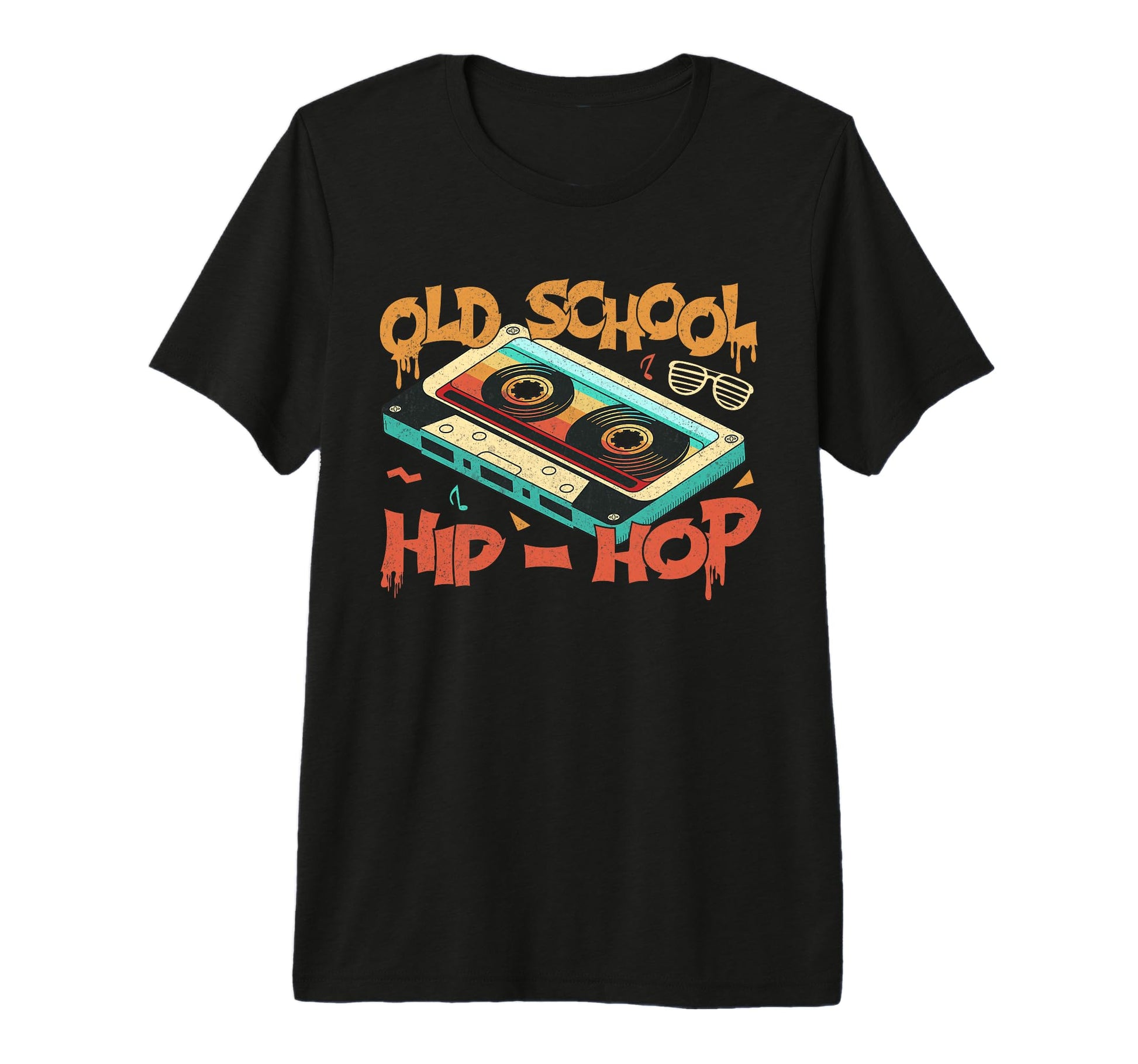 Old School Hip Hop 80S 90S Music Cassette T-Shirt - Graphic Print Unisex - T-Shirt, Sweatshirt, Hoodie