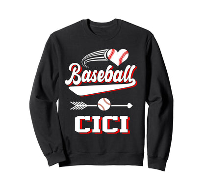 Baseball Cici Baseball Player Arrow Sweatshirt - Trendy Graphic Unisex - T-Shirt, Sweatshirt, Hoodie