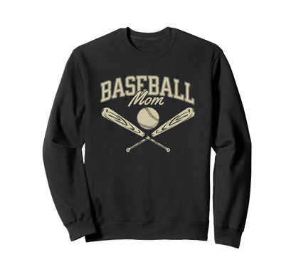 Baseball Mom Game Day Bats And Ball Sweatshirt - Graphic Print Men Women - T-Shirt, Sweatshirt, Hoodie