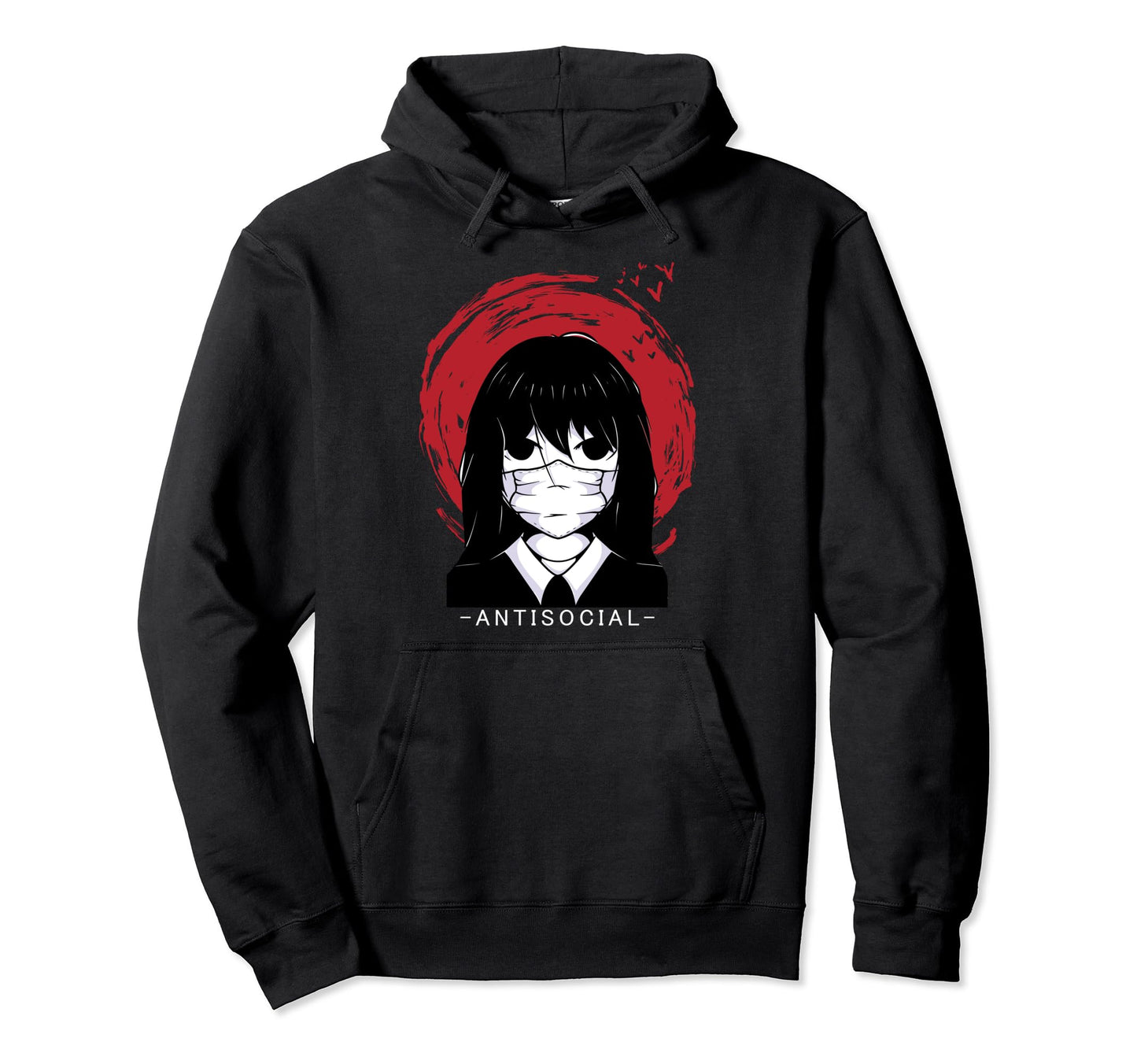 Antisocial Japanese Aesthetic Hoodie - Casual Everyday Wear Unisex - T-Shirt, Sweatshirt, Hoodie