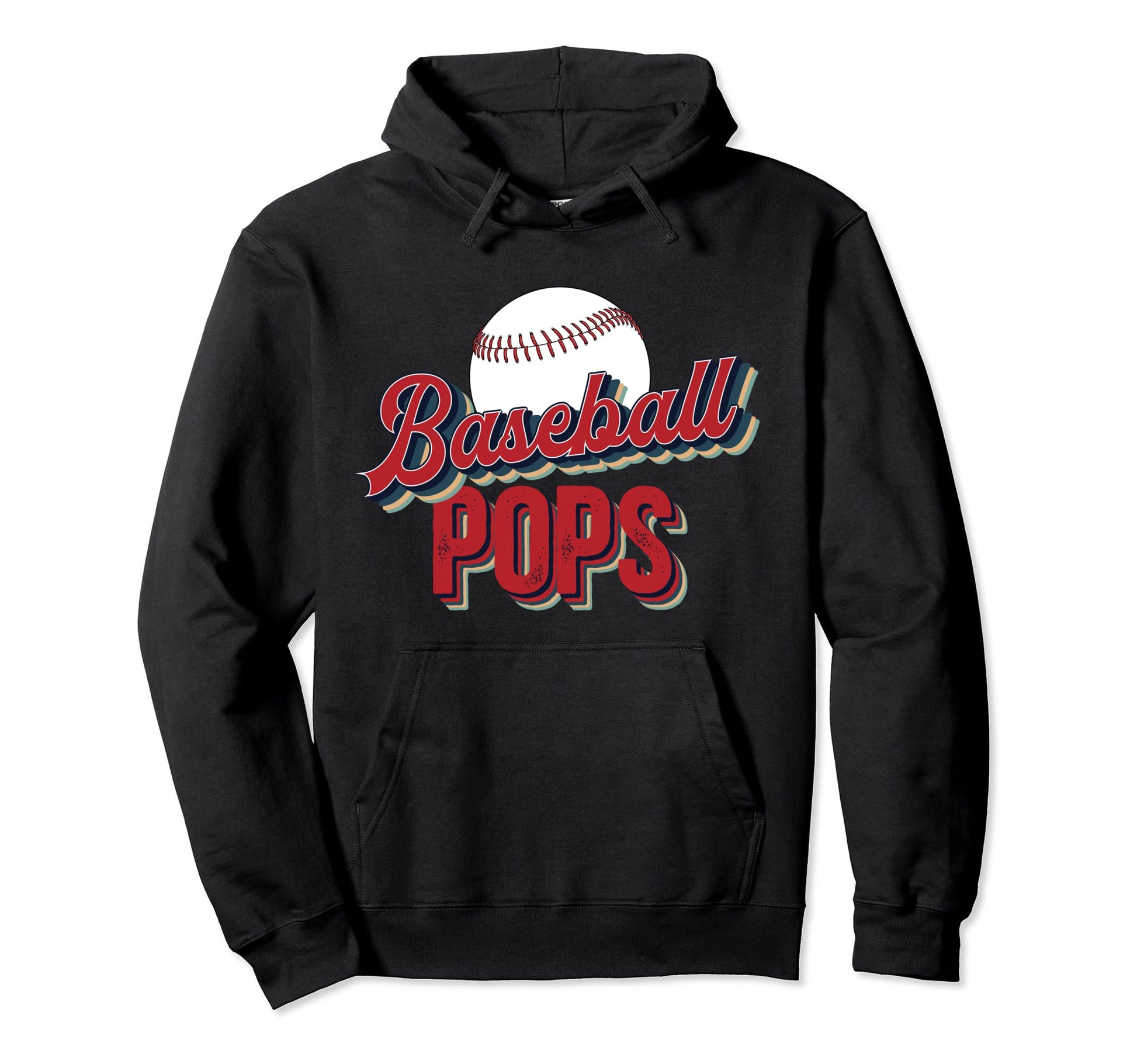 Proud Baseball Pops Grandpa Pops Hoodie - Novelty Apparel Men Women - T-Shirt, Sweatshirt, Hoodie
