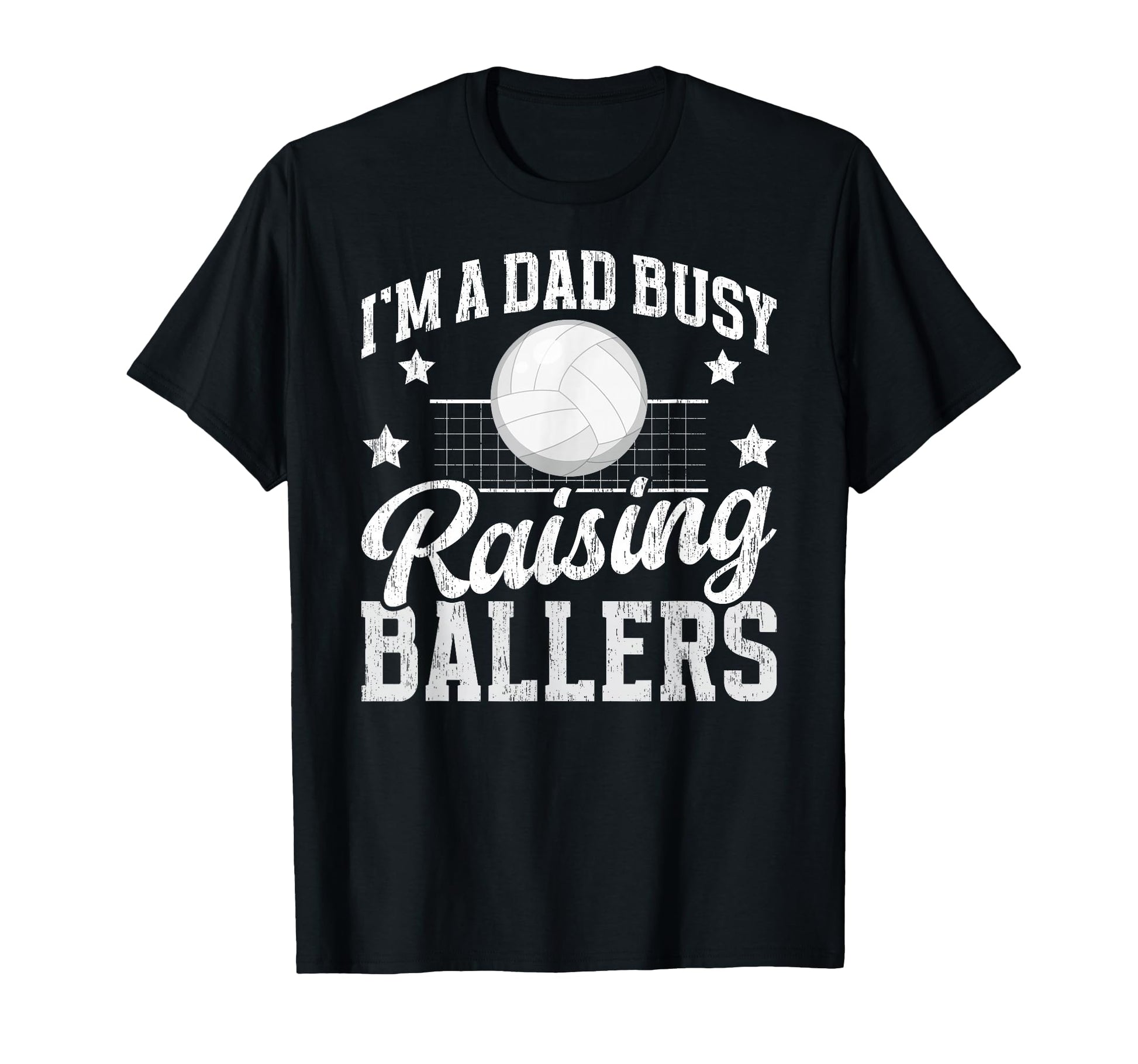 Busy Raising Ballers Volleyball Dad T-Shirt - Custom Art Print Men Women - T-Shirt, Sweatshirt, Hoodie
