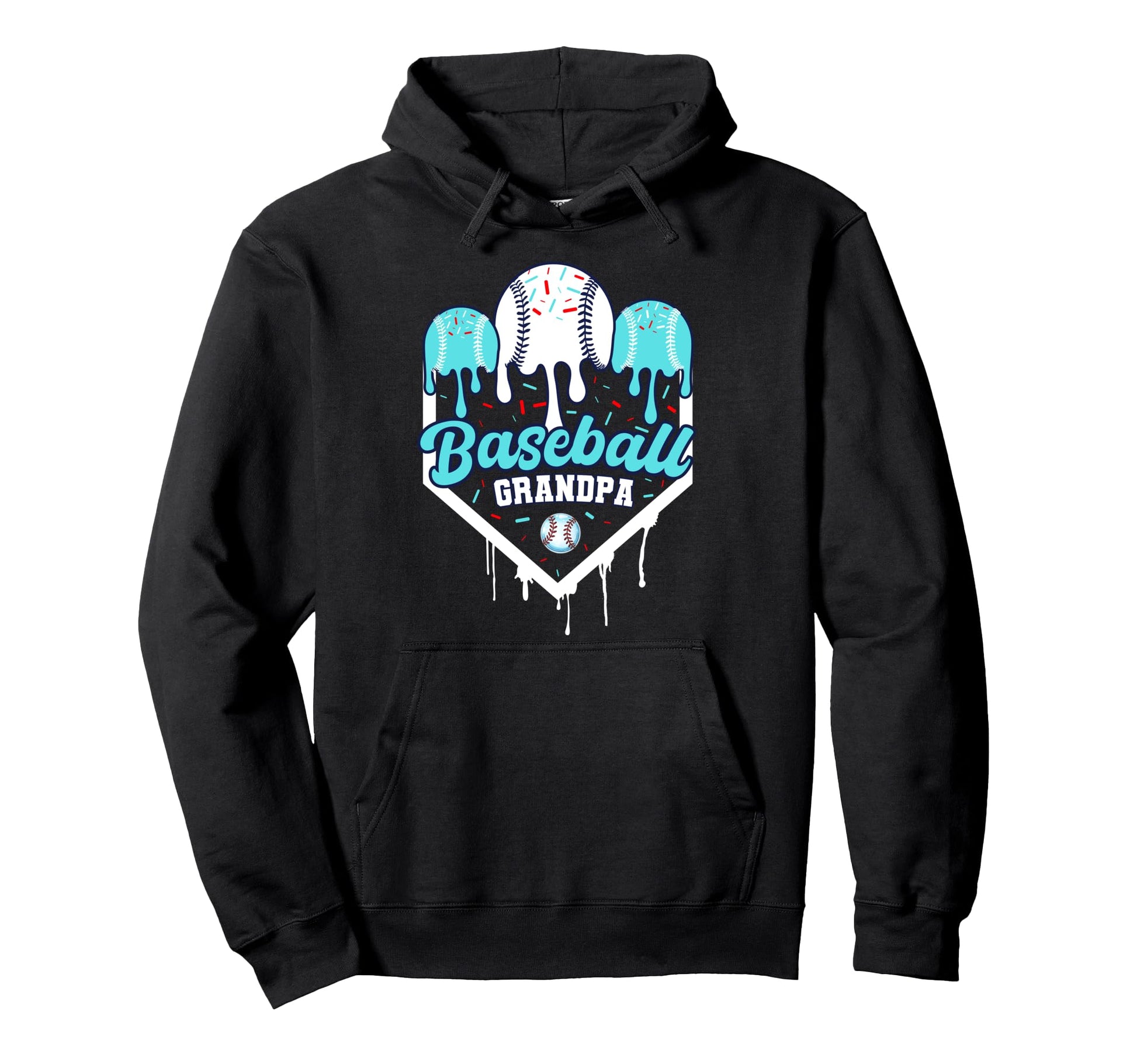 Baseball Grandpa Ice Cram Drip Home Hoodie - Unique Graphic for Adults - T-Shirt, Sweatshirt, Hoodie