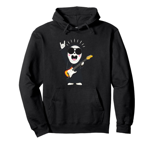 Funny Nun Rock Music Guitar Player Hoodie - Aesthetic Graphic for Adults - T-Shirt, Sweatshirt, Hoodie