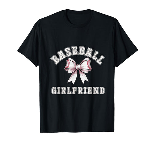Coquette Baseball Girlfriend Bow Game T-Shirt - Trendy Graphic for Adults - T-Shirt, Sweatshirt, Hoodie