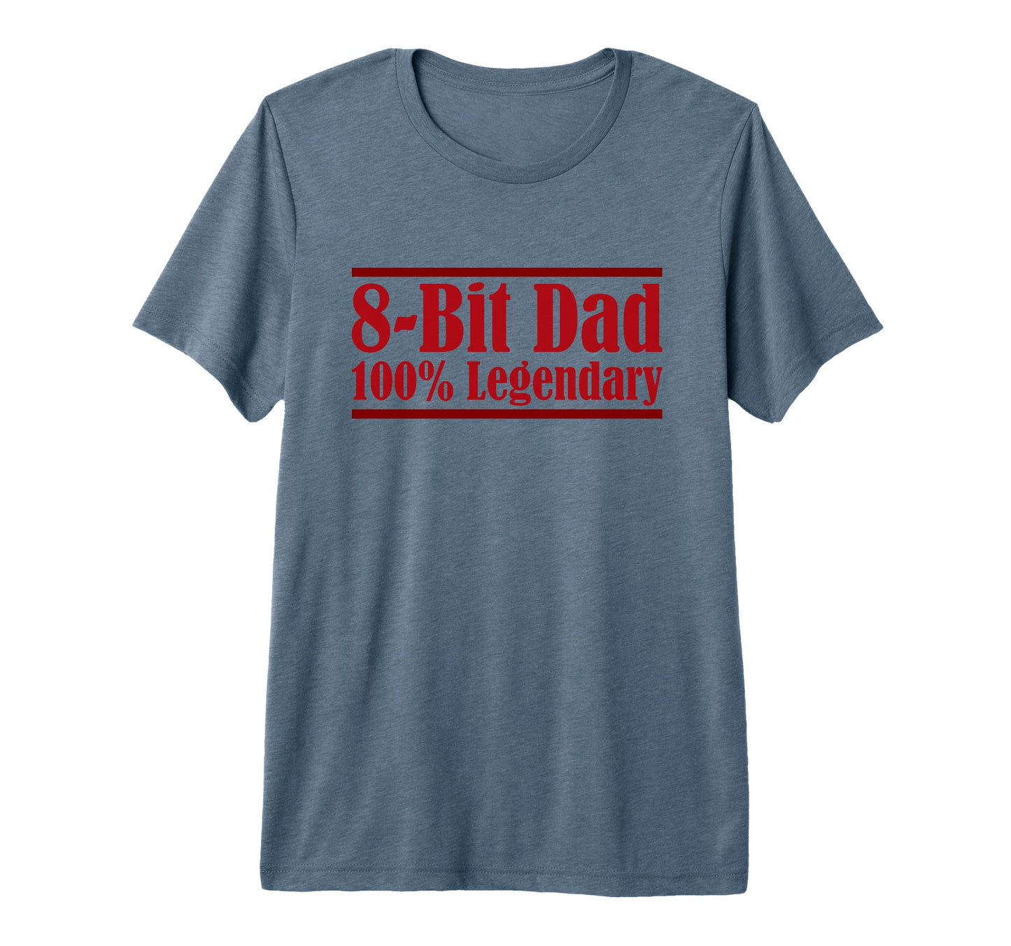 Mens 8 Bit Dad 100 Legendary Gaming T-Shirt - Unique Graphic for Adults - T-Shirt, Sweatshirt, Hoodie