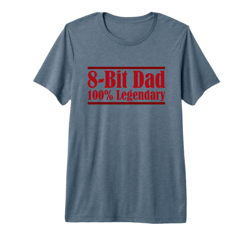 Mens 8 Bit Dad 100 Legendary Gaming T-Shirt - Unique Graphic for Adults - T-Shirt, Sweatshirt, Hoodie