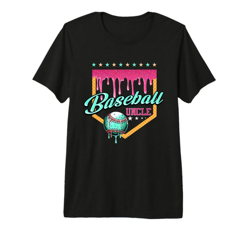 Mens Baseball Uncle Drip Home Plate T-Shirt - Aesthetic Graphic for Adults - T-Shirt, Sweatshirt, Hoodie