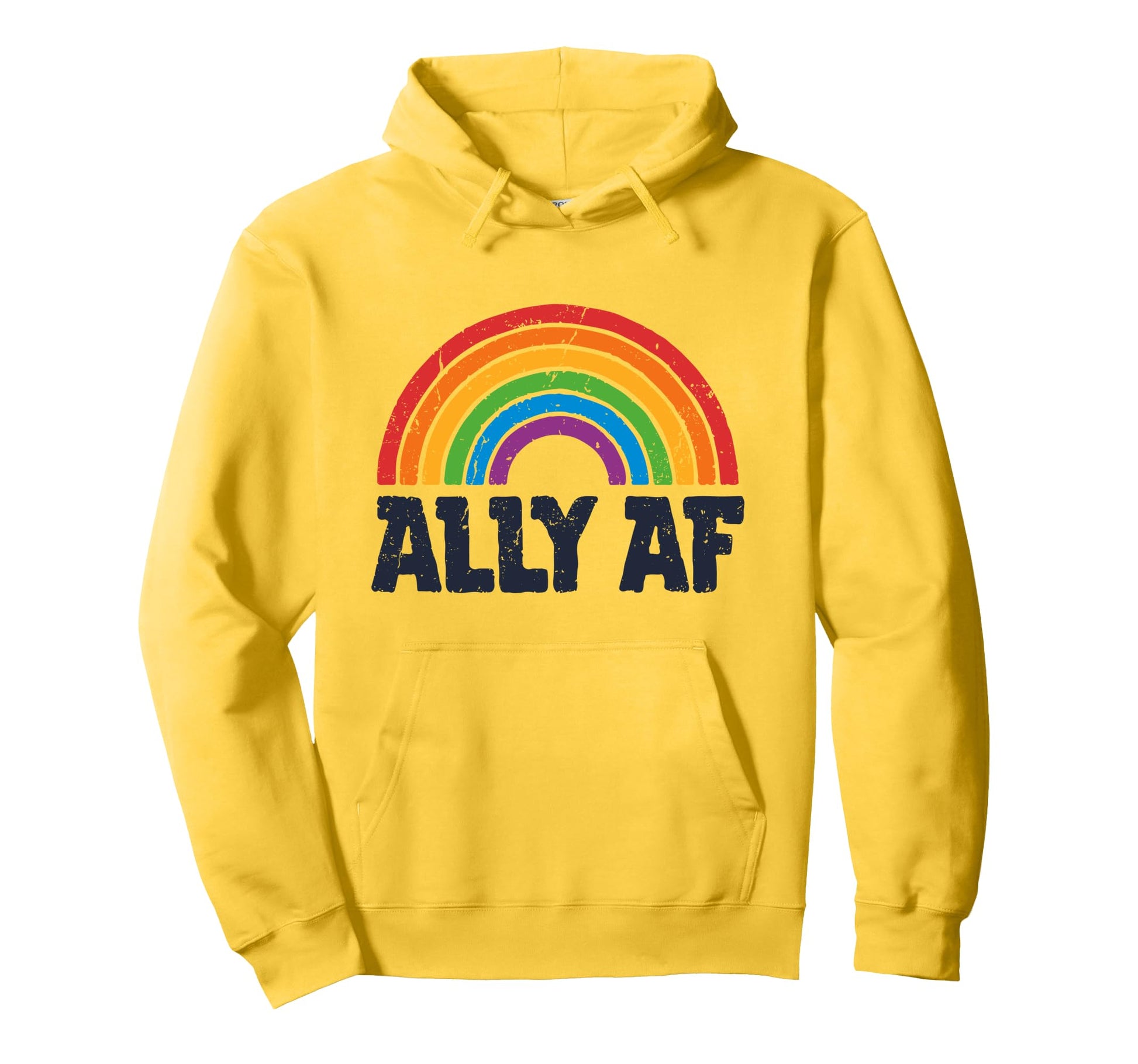Lgbtq Ally Af Lesbian Gay Pride Lgbt Hoodie - Trendy Graphic for Adults - T-Shirt, Sweatshirt, Hoodie