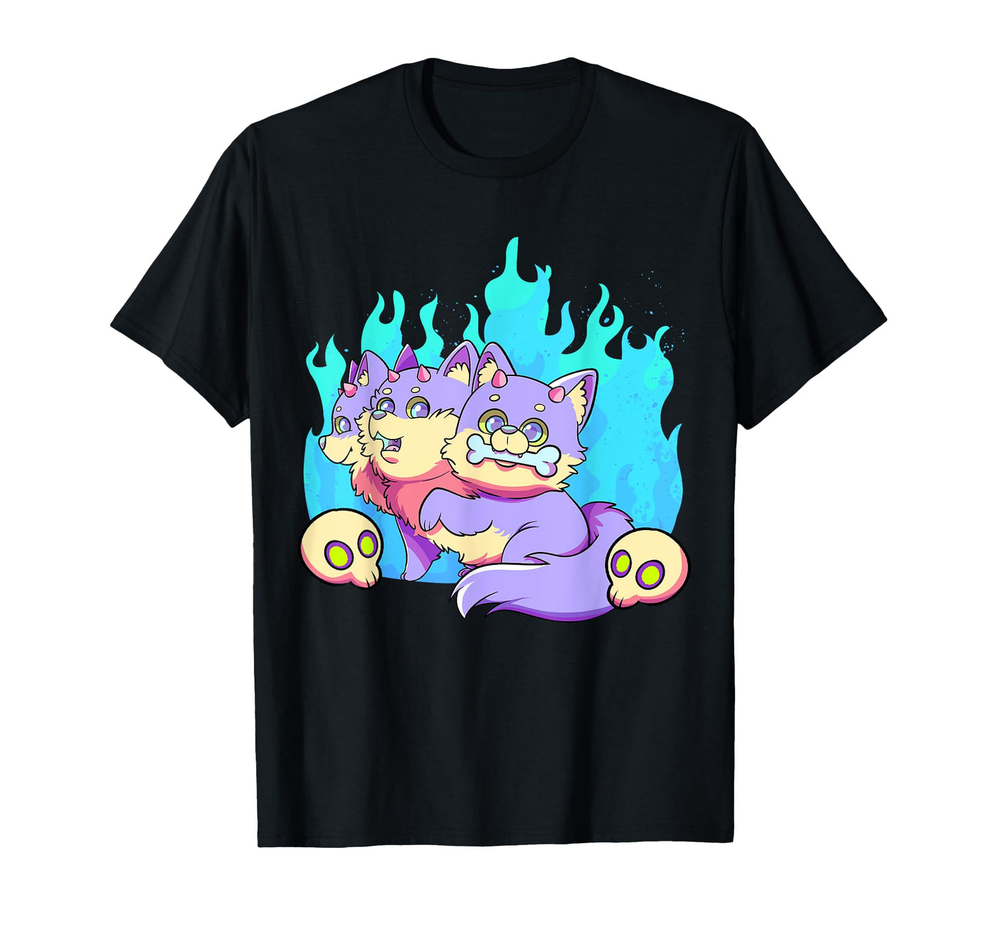 Pastel Goth Cerberus Gothic 3 Headed T-Shirt - Aesthetic Graphic Men Women - T-Shirt, Sweatshirt, Hoodie