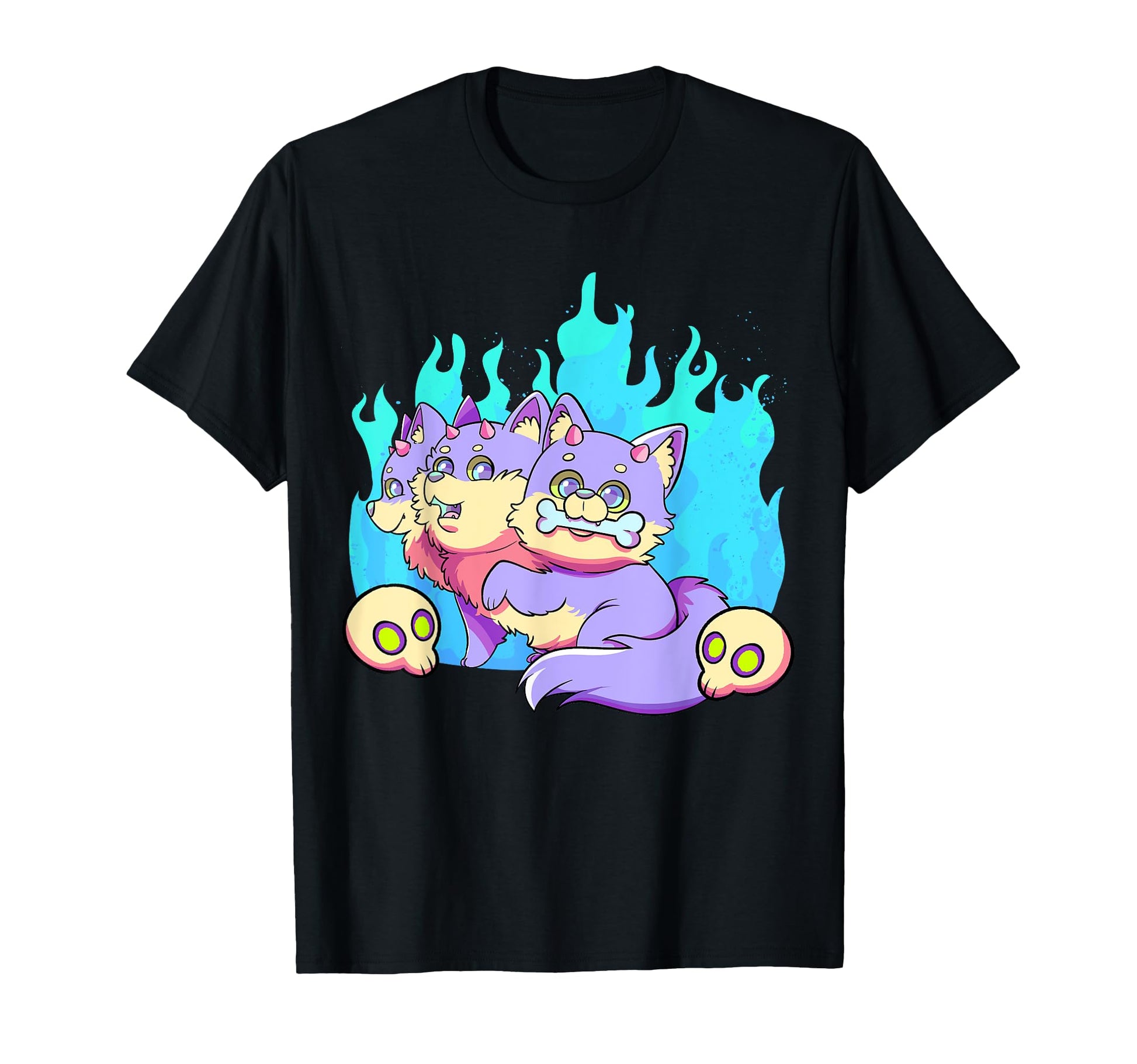 Pastel Goth Cerberus Gothic 3 Headed T-Shirt - Aesthetic Graphic Men Women - T-Shirt, Sweatshirt, Hoodie
